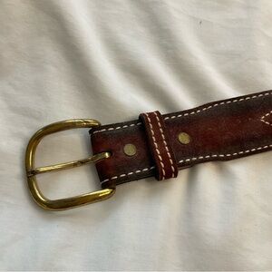 Brown Belt Split Cowhide/Bonded Lined Made in USA 36